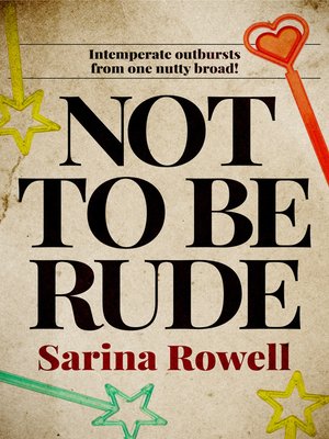 cover image of Not to be Rude